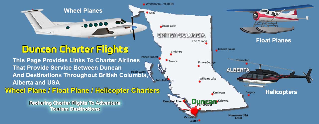 Duncan BC Air Charter Directory